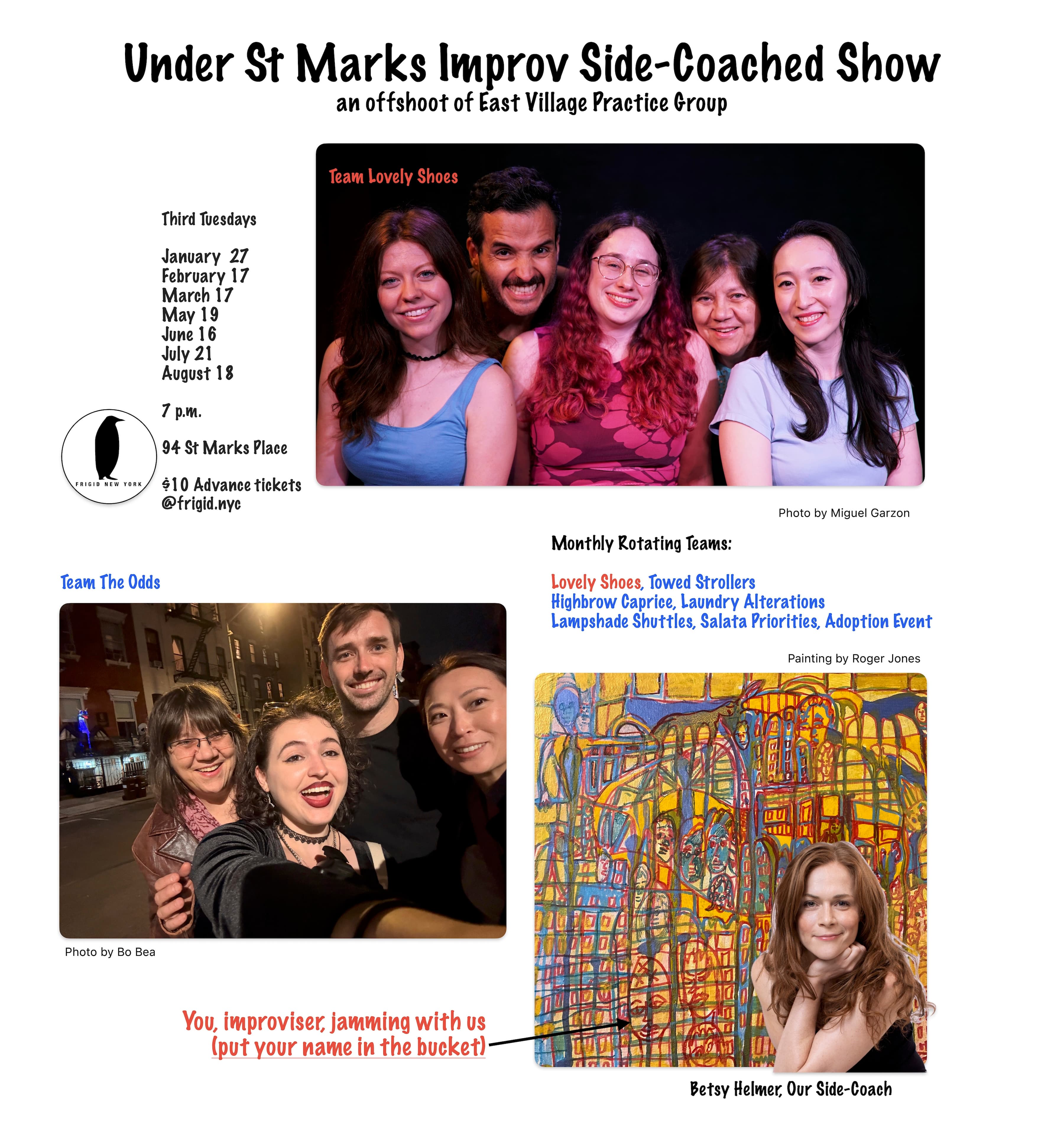 Under St Marks Improv Side-Coached Show
