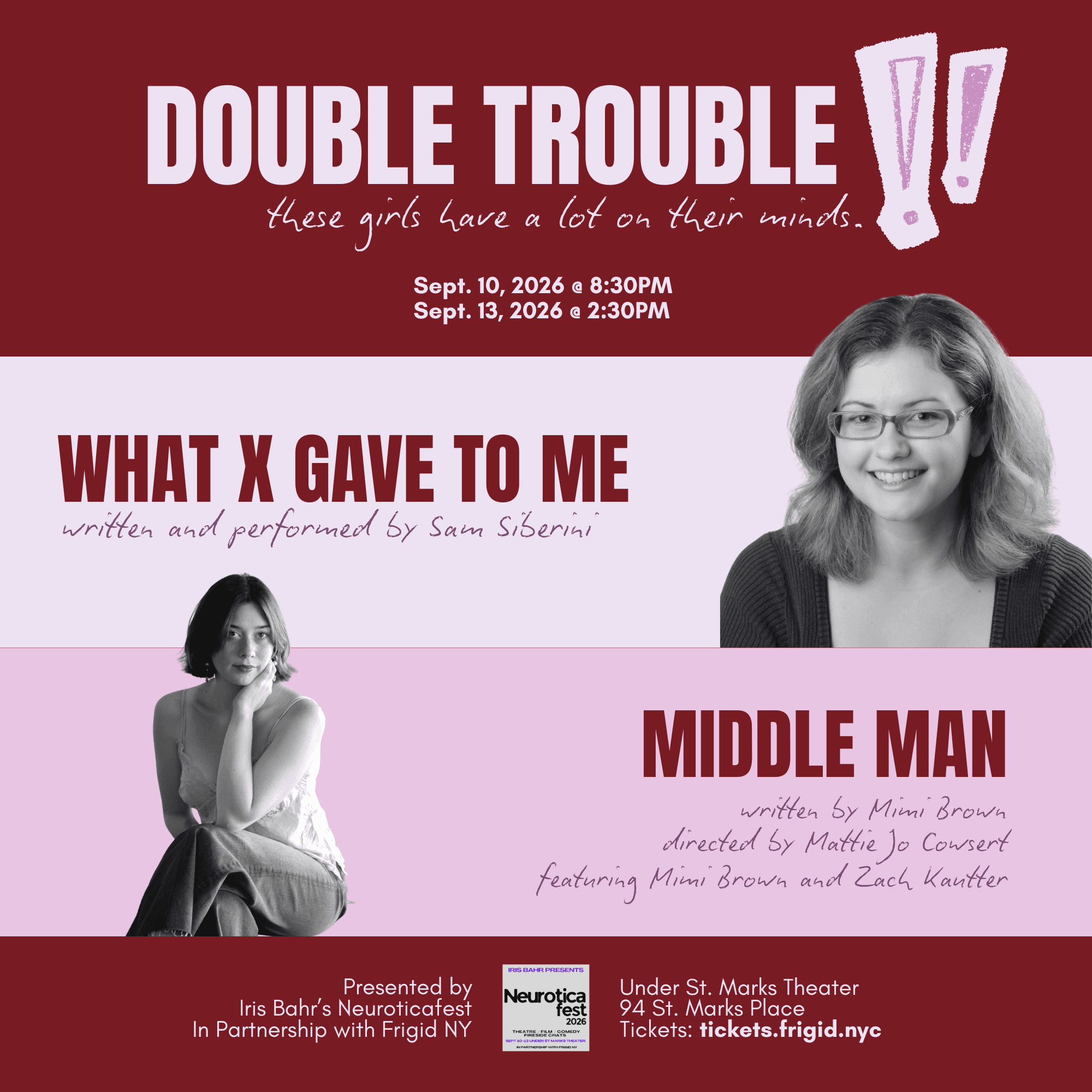 Double Feature: "WHAT X GAVE TO ME" & "Middle Man"